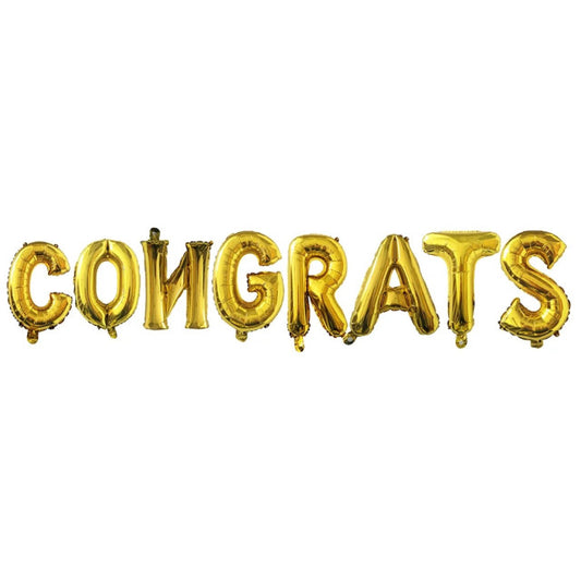 FOIL BANNER CONGRATS GOLDEN