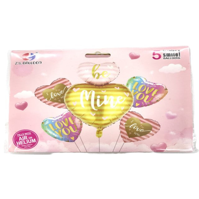 FOIL BOUQUET 5 PIEZA BE MINE
