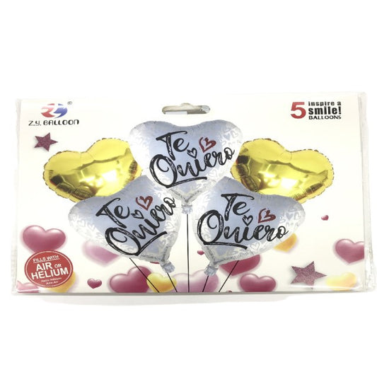 FOIL BOUQUET 5 TE QUIERO WHITE GOLD