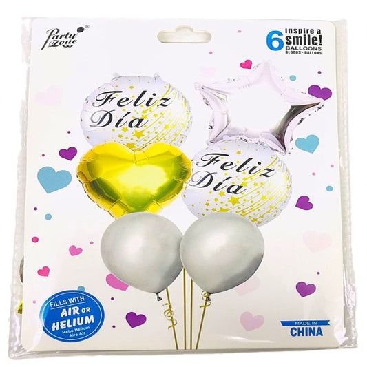 FOIL BOUQUET 6 FELIZ DIA