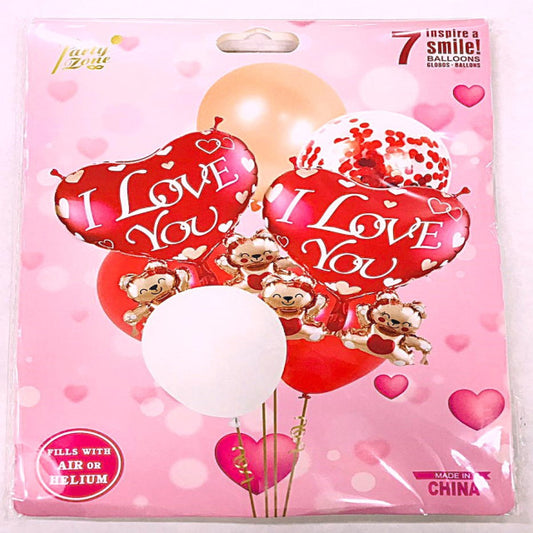 FOIL BOUQUET 7 I LOVE YOU OSITOS