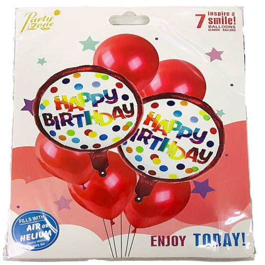 FOIL BOUQUET 7 HAPPY BIRTHDAY PUNTOS
