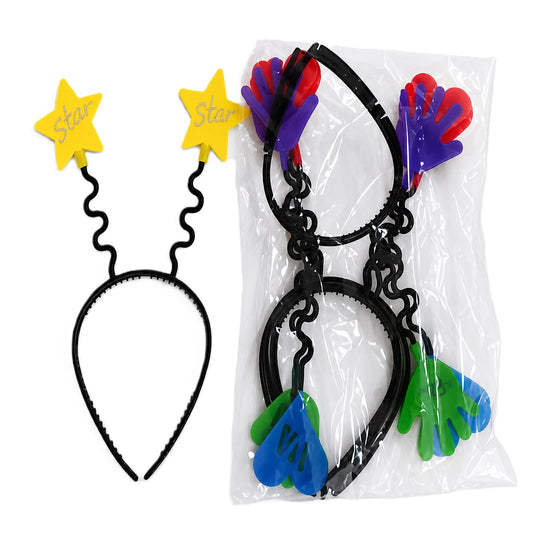 CINTILLO PLASTICO NEGRO-FIGURAS (6 Unid)