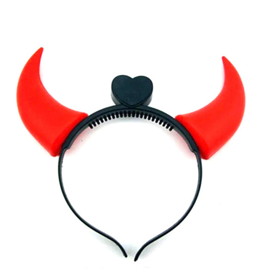 CINTILLO HALLOWEEN BINCHA CACHOS CON LUZ Y CORAZON