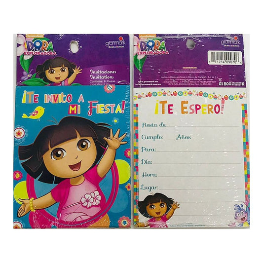 INVITACION DORA (6 Unid)