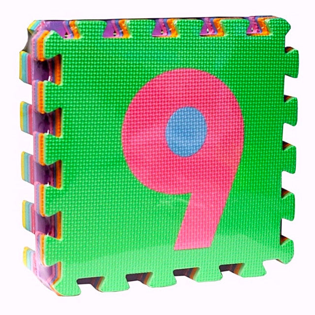 JUEGO ALFOMBRA FOAMI NUMEROS 10 PZA (31 x 31 cm)