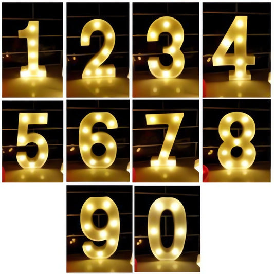 LED NUMEROS CON LUCES (21 x 15 cm)