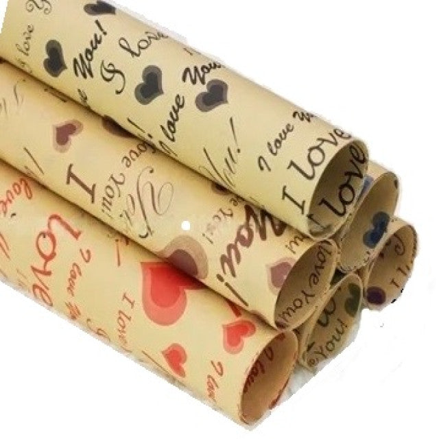 PAPEL REGALO AMOR CRAFT (70 x 50 cm)