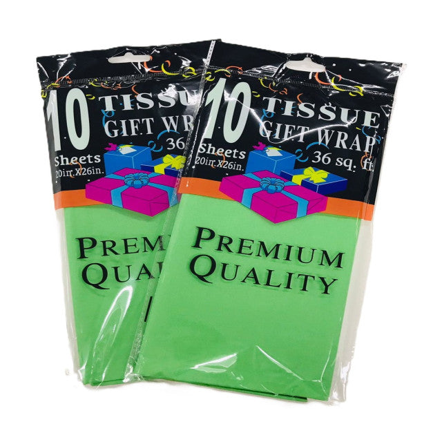 PAPEL TISSUE VERDE (10 Unid) (50 x 66 cm)