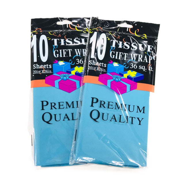 PAPEL TISSUE ACUL CLARO CELESTE (10 Unid) (50 x 66 cm)