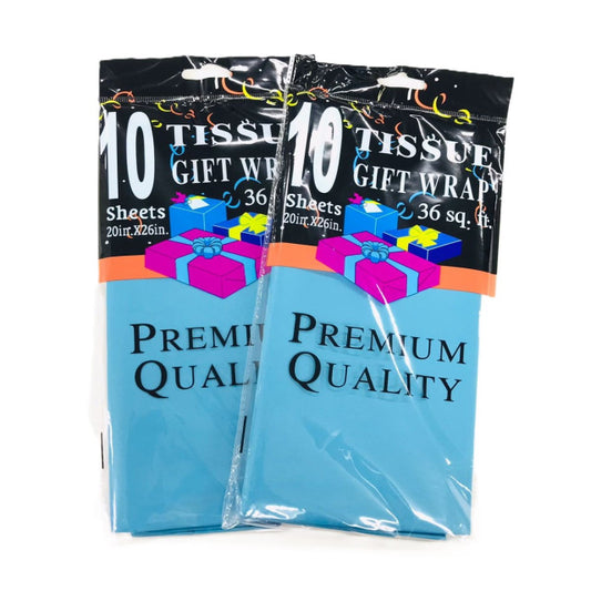 PAPEL TISSUE ACUL CLARO CELESTE (10 Unid) (50 x 66 cm)