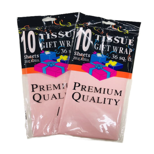 PAPEL TISSUE ROSADO (10 Unid) (50 x 66 cm)