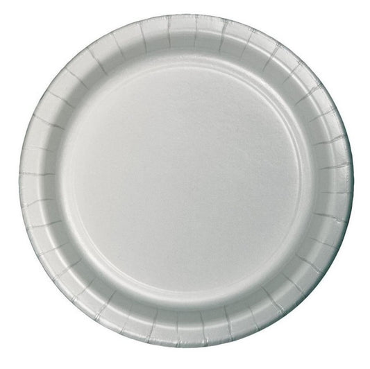 PLATOS OCASION P-7 PLATEADO (6 Unid)