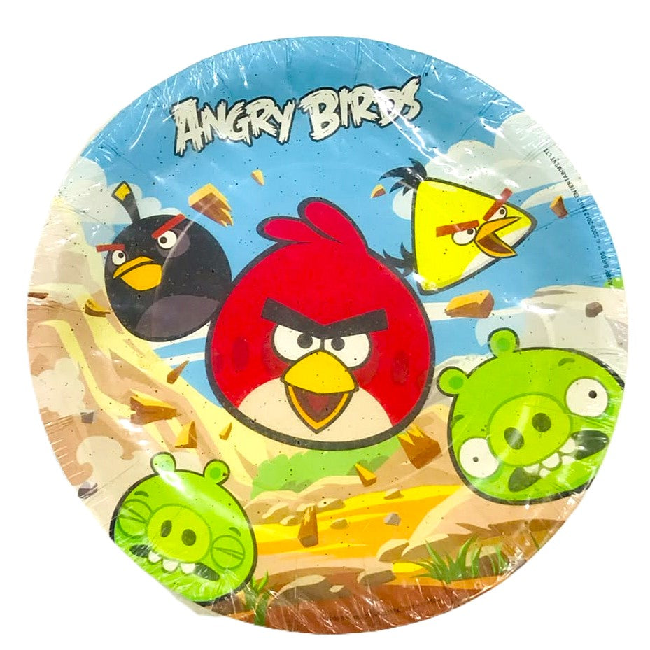 PLATOS REDONDO CHICO ANGRY BIRDS (6 Unid)