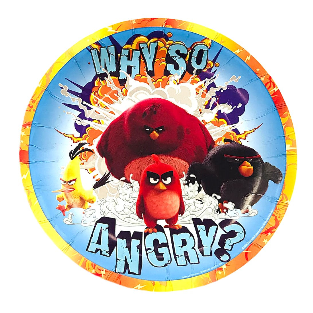 PLATOS REDONDO ANGRY BIRDS MOVIE (6 Unid)