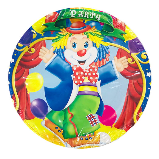 PLATOS REDONDO PAYASO (8 Unid)