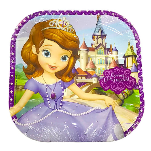 PLATOS CUADRADO SOFIA THE FIRST (6 Unid)