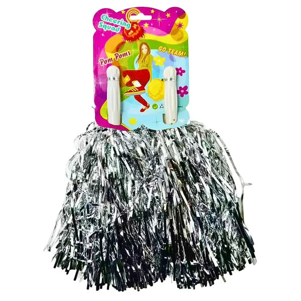 POM POM PLATA (2 Unid)
