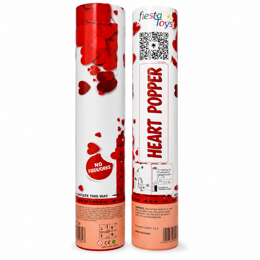 PARTY POPPER 30 CORAZONES (30 cm)
