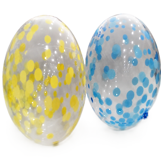 GLOBOS LATEX 18 Inch BOBO TRANSPARENTE IMPRESO PUNTOS