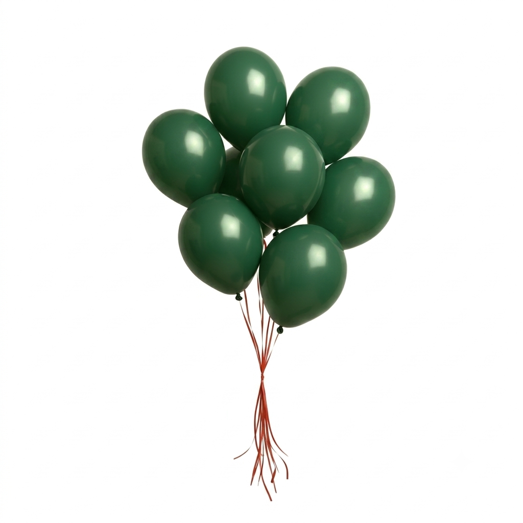 GLOBOS LATEX 5 Inch VERDE OSCURO (50 Unid)