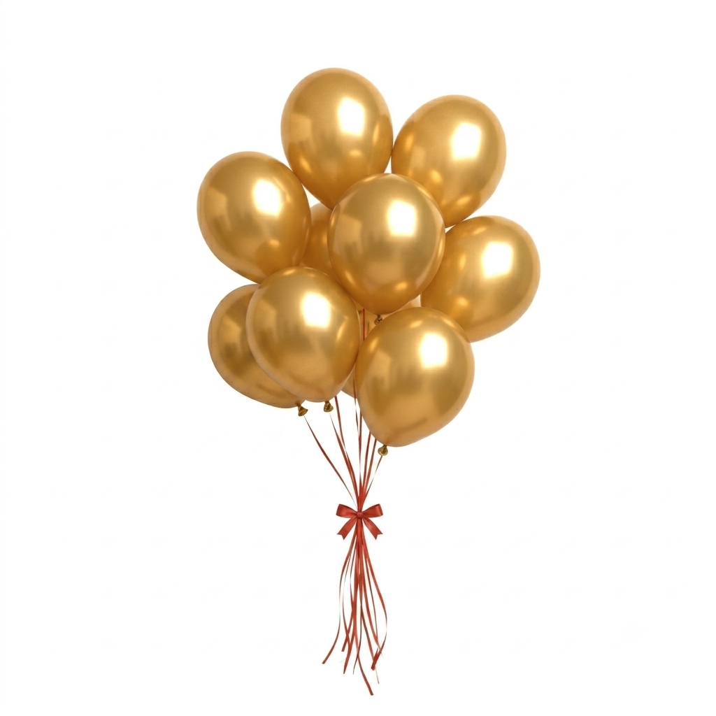 GLOBOS LATEX 5 Inch PERLADO DORADO (50 Unid)