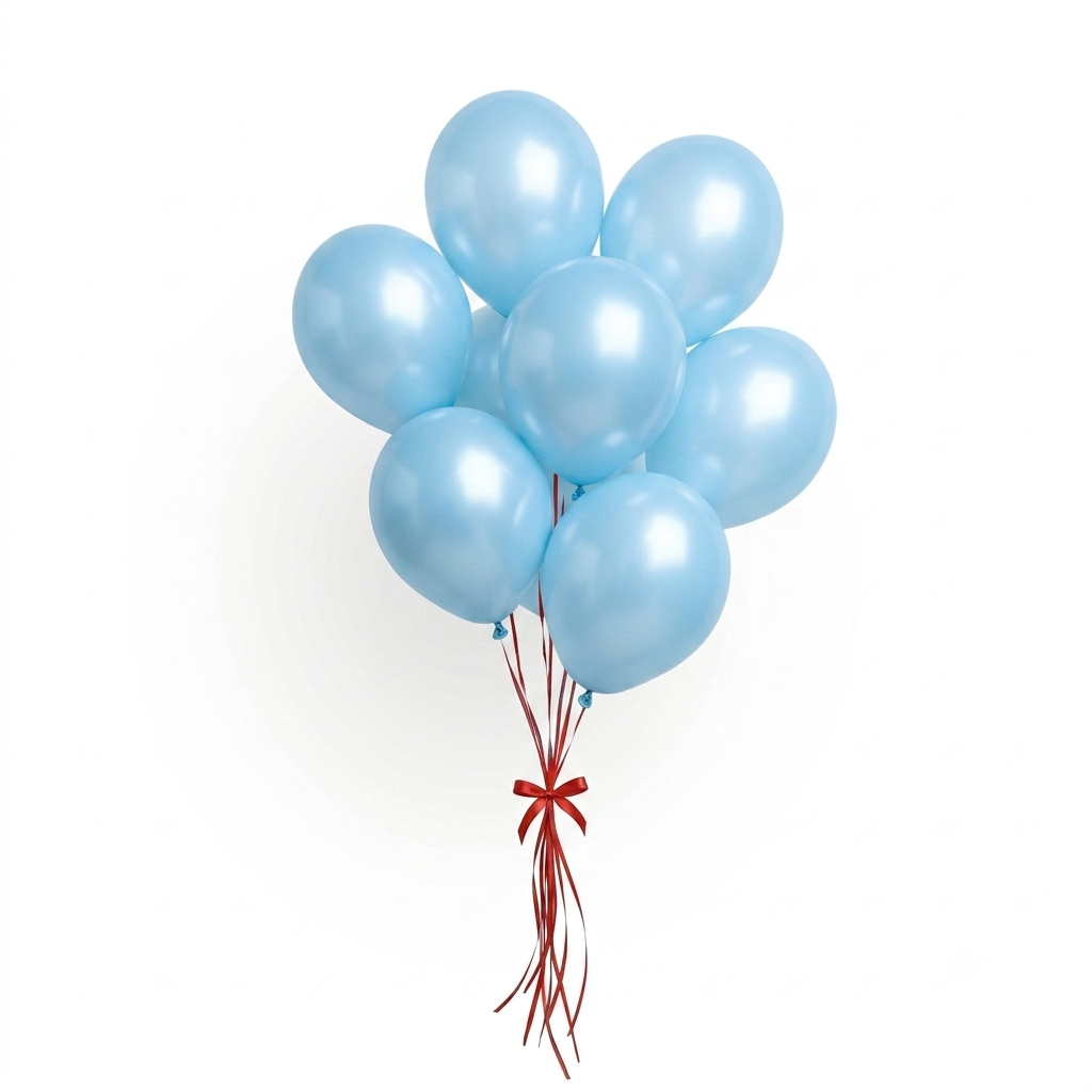 GLOBOS LATEX 5 Inch AZUL CLARO (50 Unid)