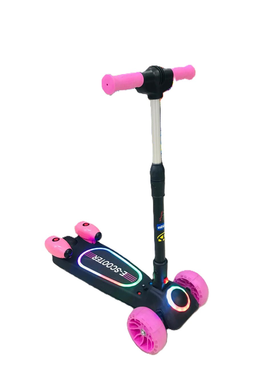 SCOOTER ELECTRICA (82*71*28) Vel.8Km/h Dist.8km Luces, bluetooh, Humo ROSADA TEST