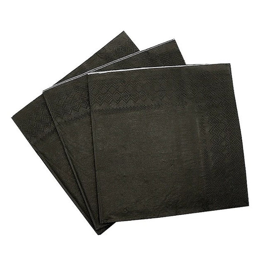 SERVILLETAS OCASION NEGRA (10 Unid) (33x33 cm)
