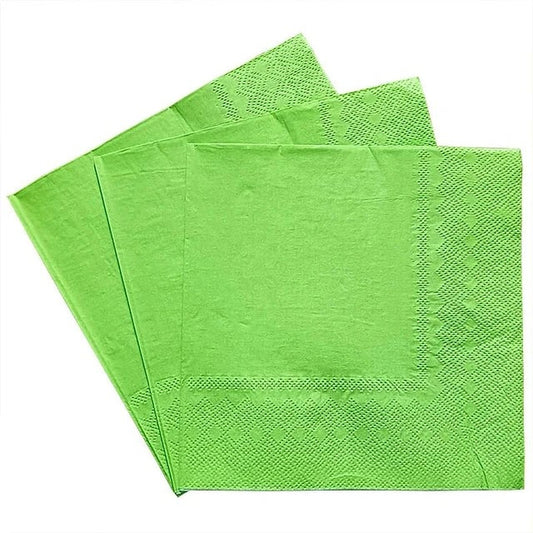 SERVILLETAS OCASION VERDE CLARO (10 Unid) (33x33 cm)