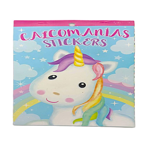 STICKER CALCOMANIA BLOCKS UNICORNIO