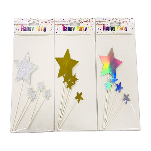 TOPPER CAKE SET ESTRELLAS (5 Unid)