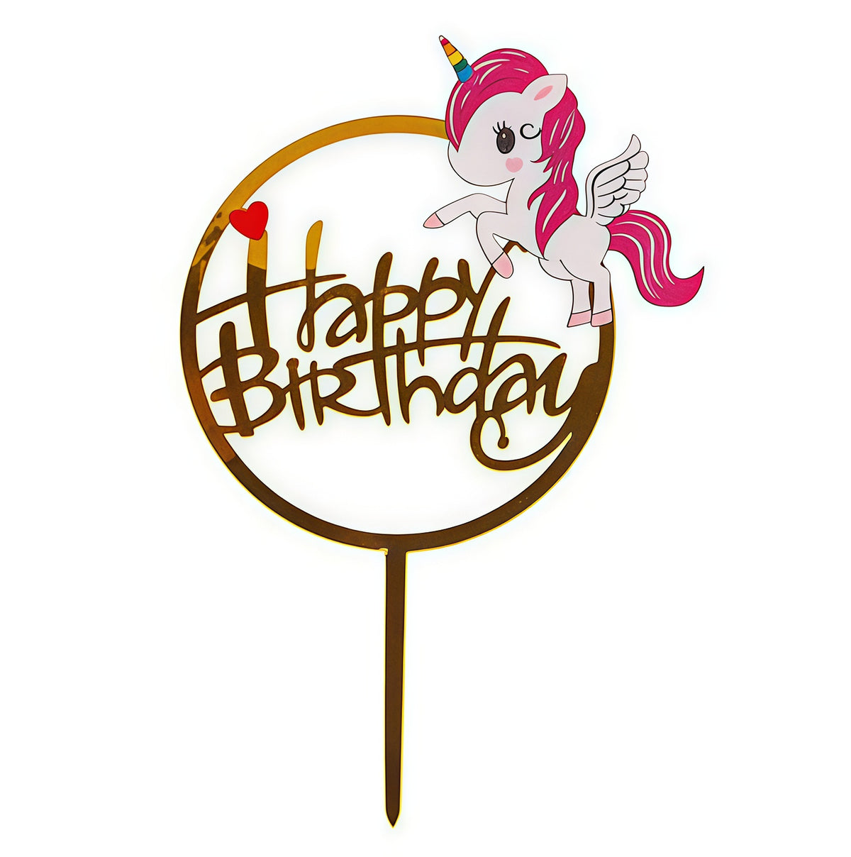 TOPPER CUP HAPPY BIRTHDAY INFANTIL UNICORNIO