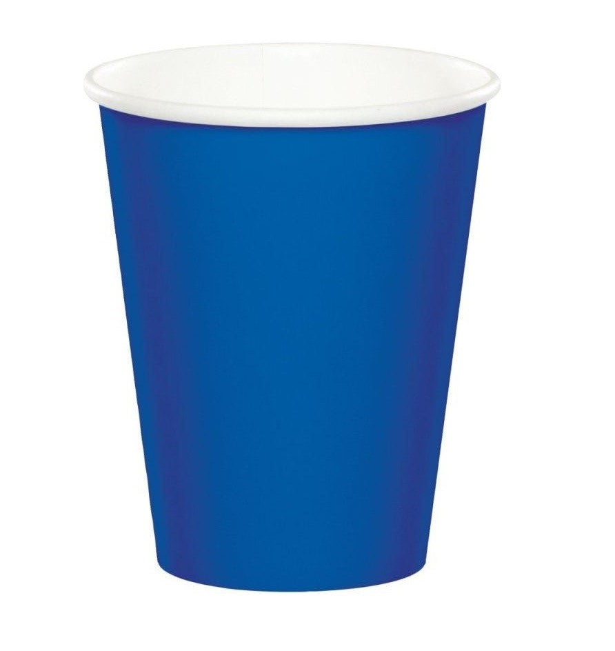 VASOS OCASION 9 AZUL (8 Unid)