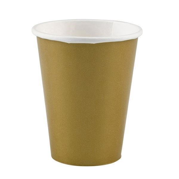 VASOS OCASION 9 DORADO (8 Unid)
