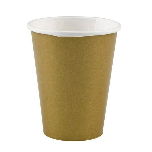 VASOS OCASION 9 DORADO (8 Unid)