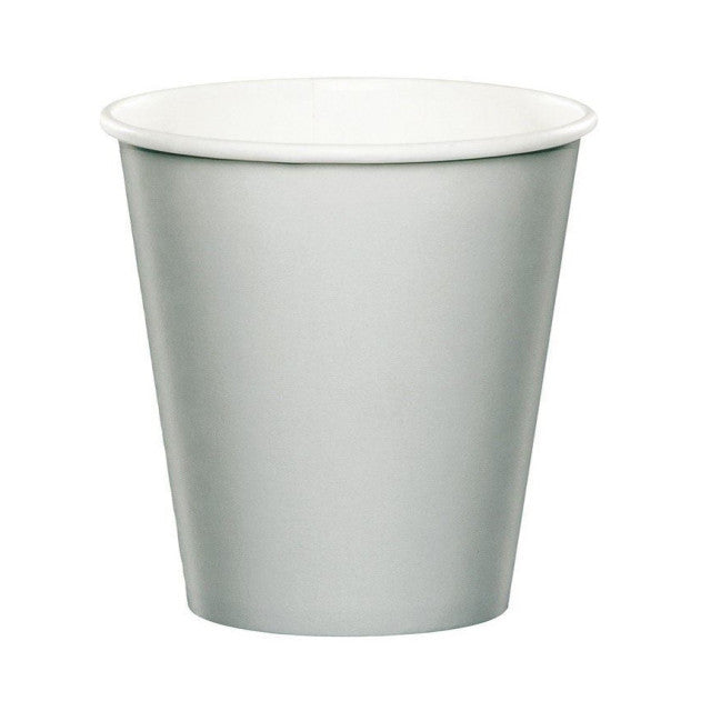 VASOS OCASION 9 PLATEADO (8 Unid)