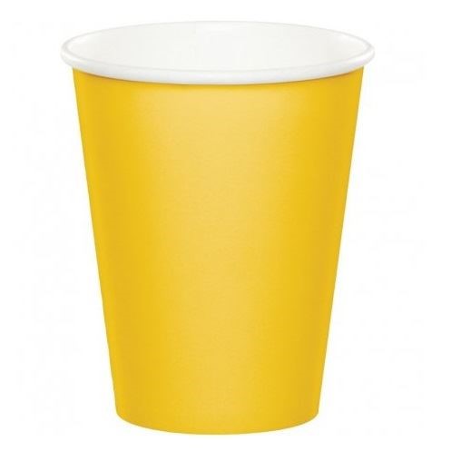 VASOS OCASION 9 AMARILLO (8 Unid)