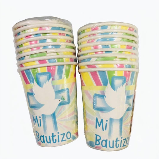 VASOS BAUTIZO 8 PZAS