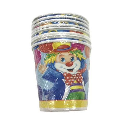 VASOS PAYASO 8 PZAS