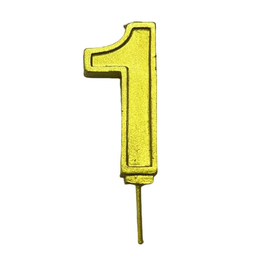 VELA NUMERO 1 DORADO