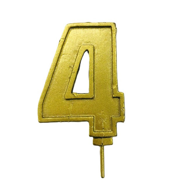VELA NUMERO 4 DORADO