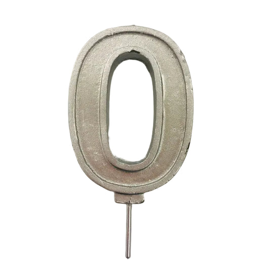 VELA NUMERO 0 PLATA