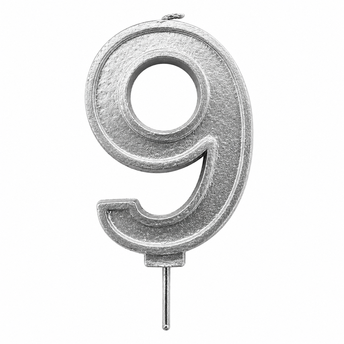 VELA NUMERO 9 PLATA
