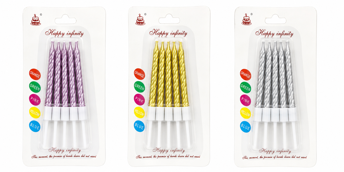 VELAS TORNEADA (10 Unid)