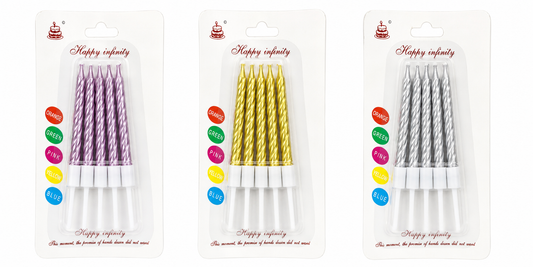 VELAS TORNEADA (10 Unid)